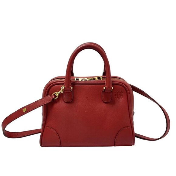 LOEWE Amazona 75 Small Red Leather - Handbag 635-080325 - Picture 1 of 8
